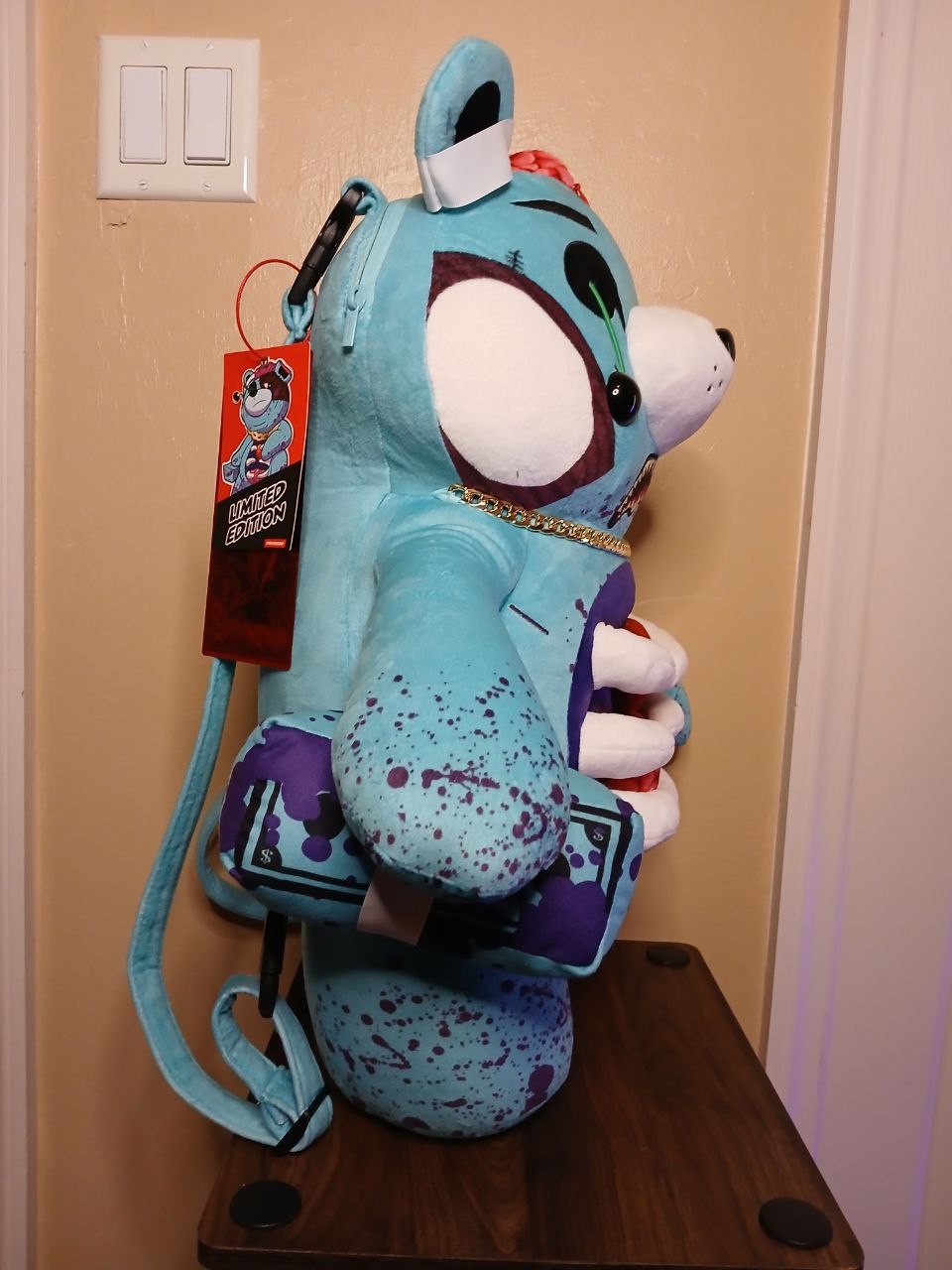 Sprayground Zombie Bear Plush Backpack “Night of the Living Bear”