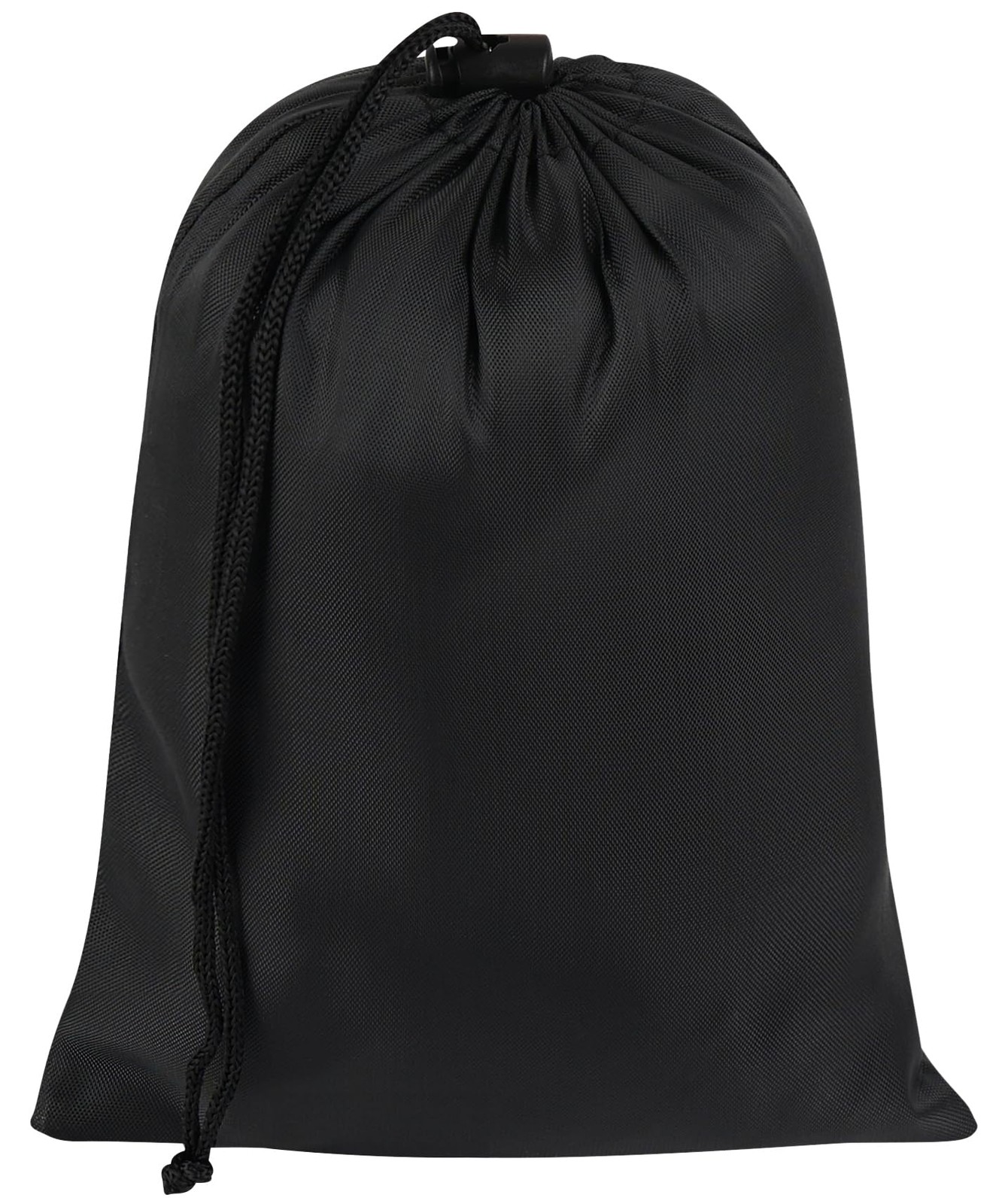 Drawstring Bag with Toggle – Nylon Cinch and Ditty Pouch – Six Pack (Black, 6…