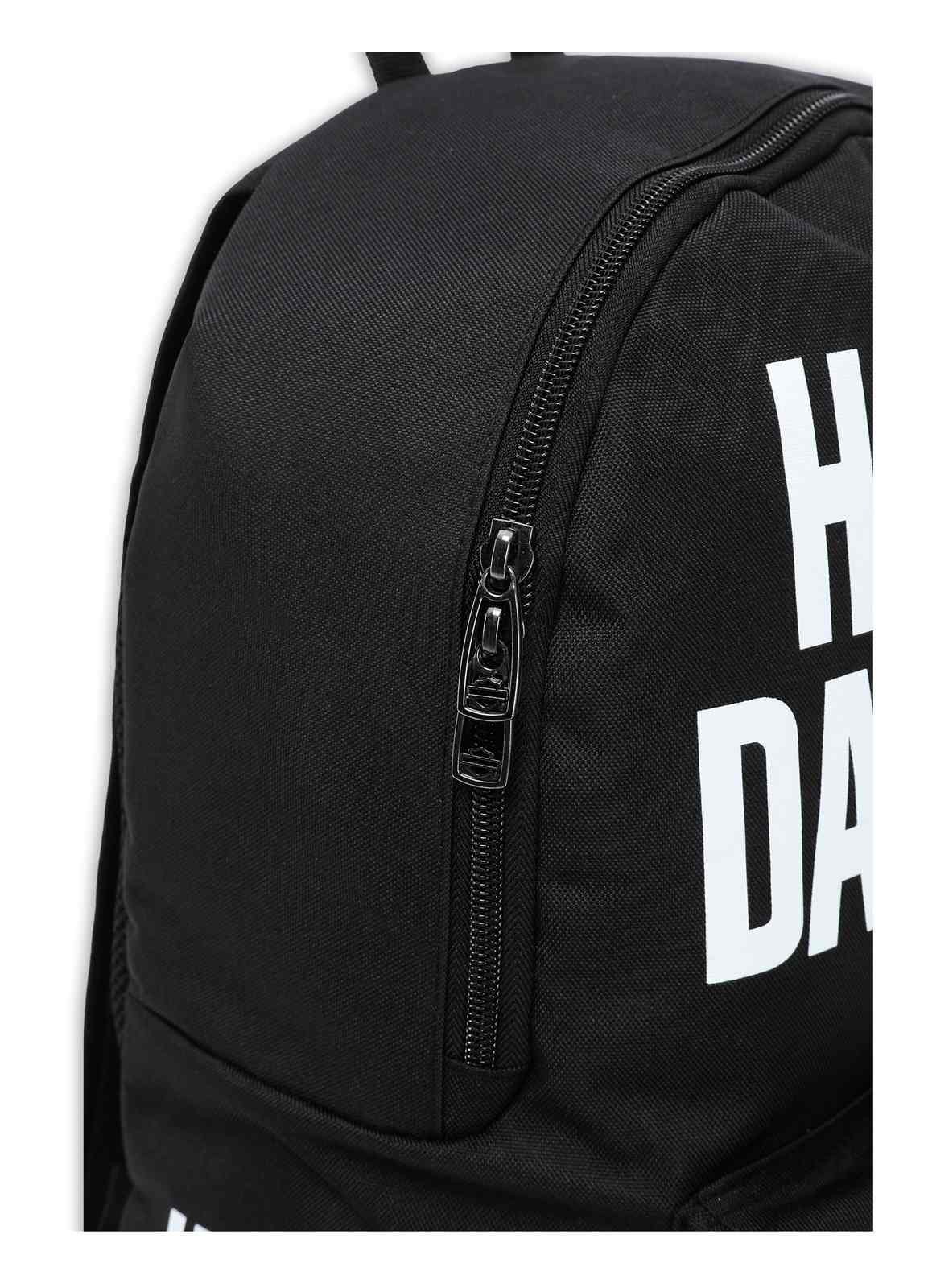 Harley-Davidson Rugged American Flag Graphic Durable Backpack, Black