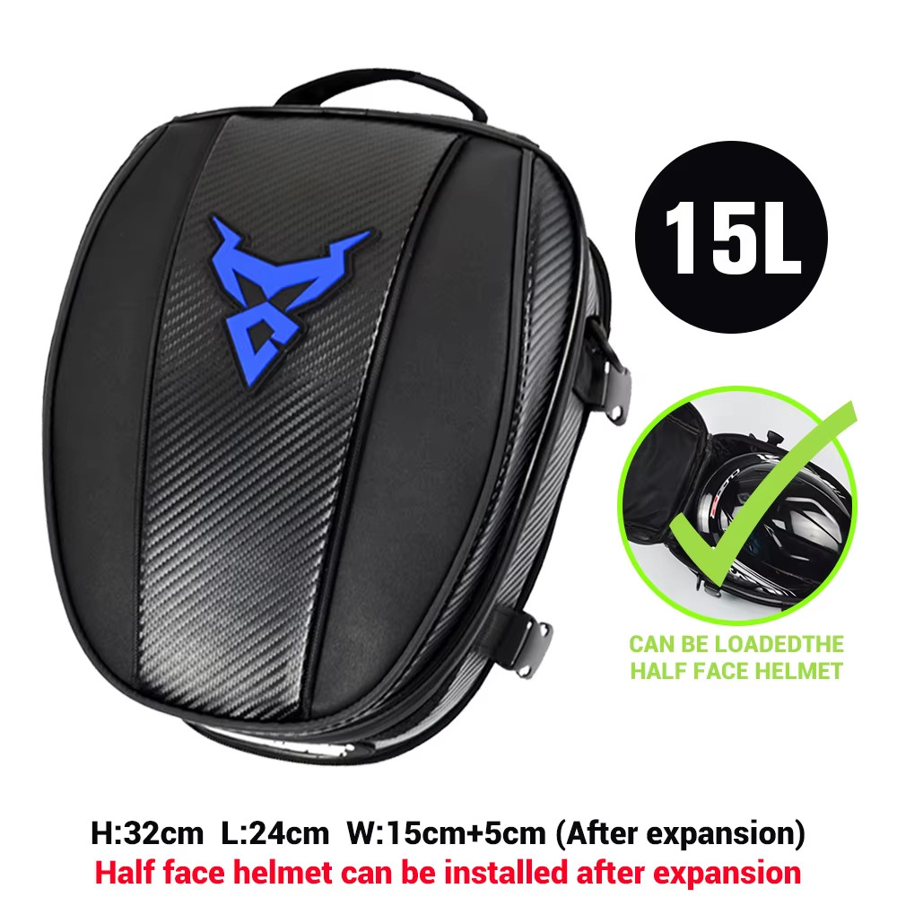 Waterproof Motorcycle Tail Bag Multifunction Motorcycle Rear Seat Bag High Capac