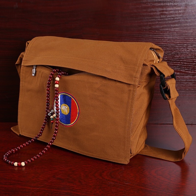 Canvas One Shoulder Bag Chaoshan Bag Buddha Bag Monk Bag Incense Bag Arhat Bag