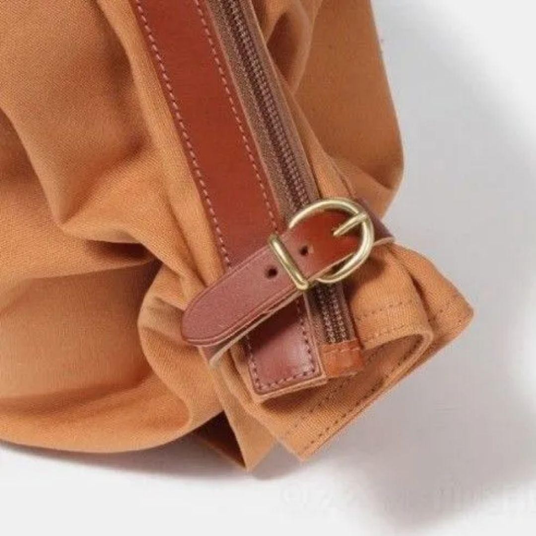 ILBISONTE Candy Bag Large Canvas Leather 3Way Tote Caramel/Nume BNIB