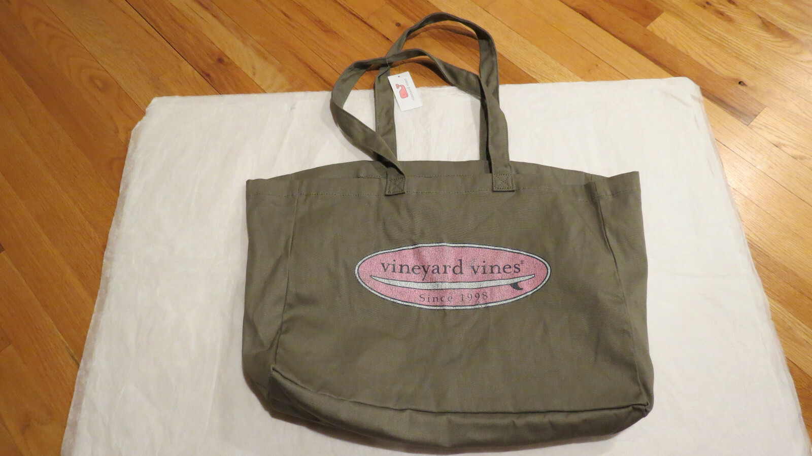 Vineyard Vines Every Day Tote Navy or Spanish Moss Cotton $49.50 Authentic NWT