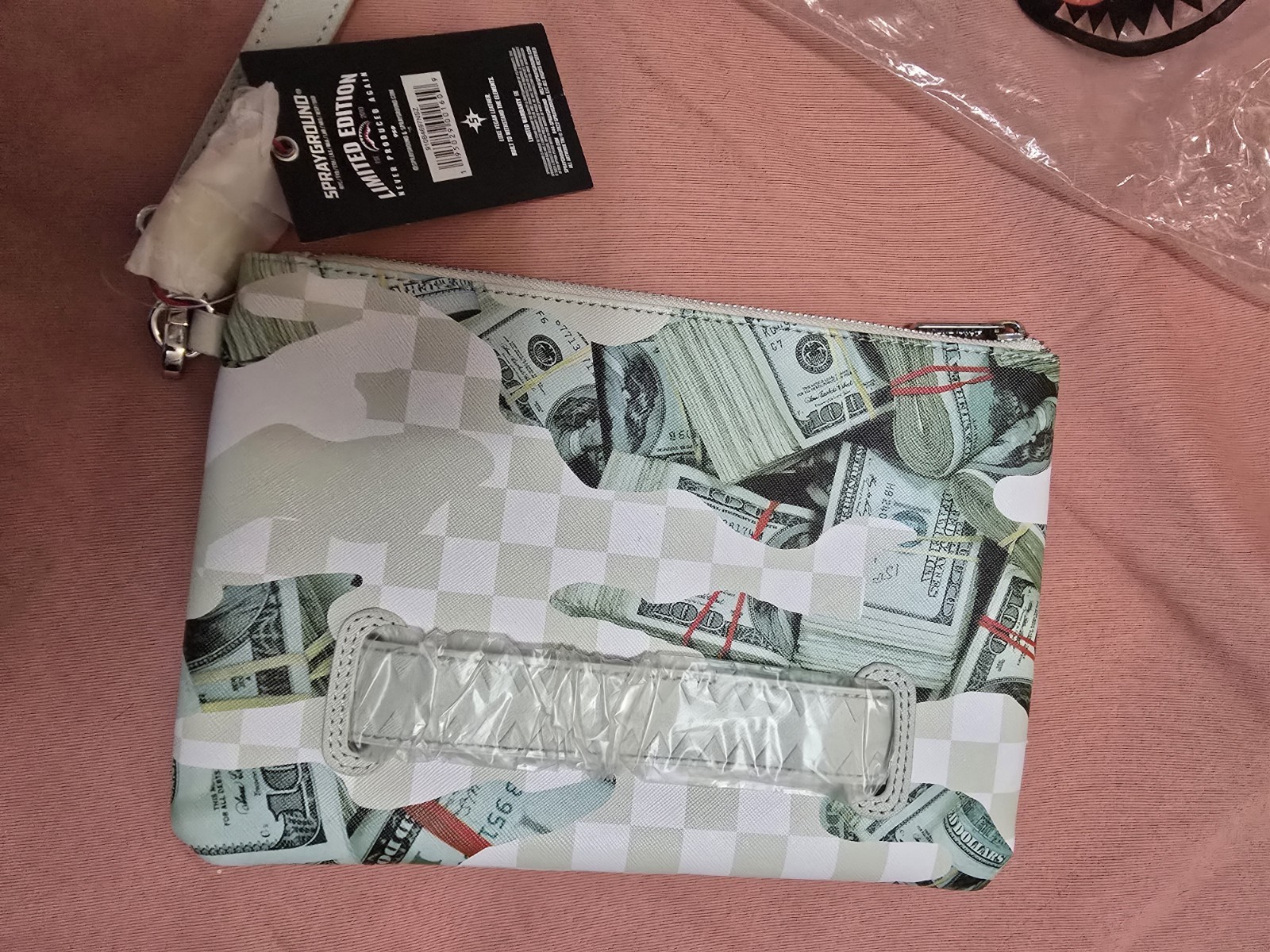 🔥SOLD OUT FOREVER🔥NWT Sprayground FEROCIOU$ Crossover Clutch Pouch Bag UNISEX