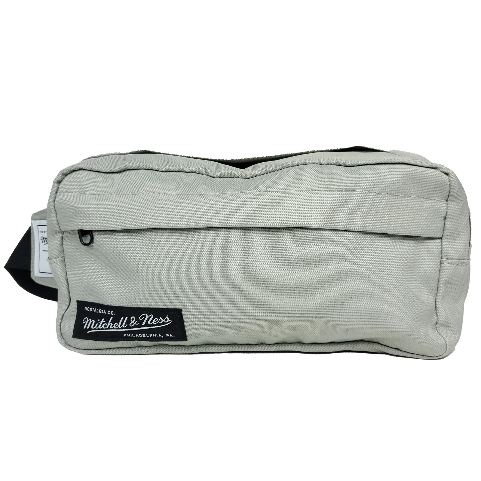 Mitchell & Ness Fanny Pack Waist Bum Bag Gray Nylon Branded Woven Label NWT