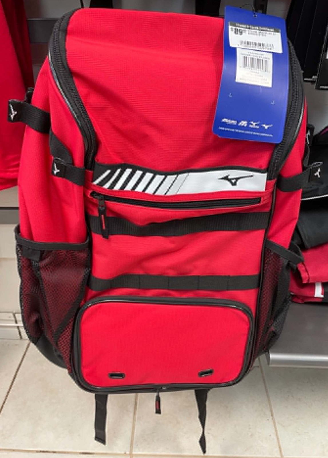 MIZUNO ORGANIZER BASEBALL BACKPACK – Red/Black