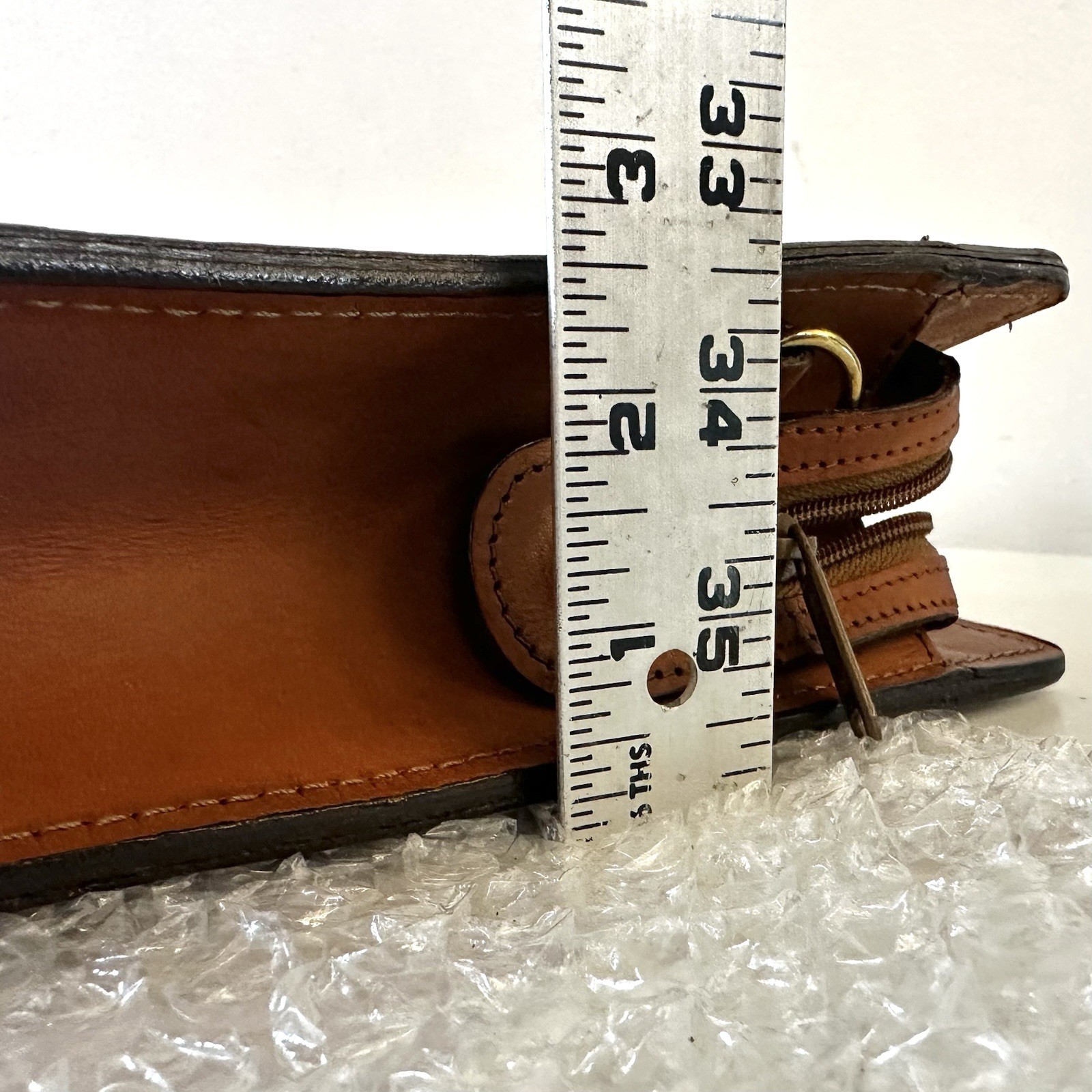 HARTMANN LEATHER ATTACHE PORTFOLIO BRIEFCASE Belting (Tan) Retractable Handles