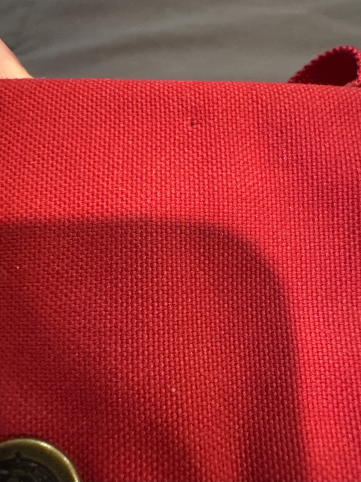 Red Fjallraven Pocket Bag G-1000 Heavy Duty Eco Fabric