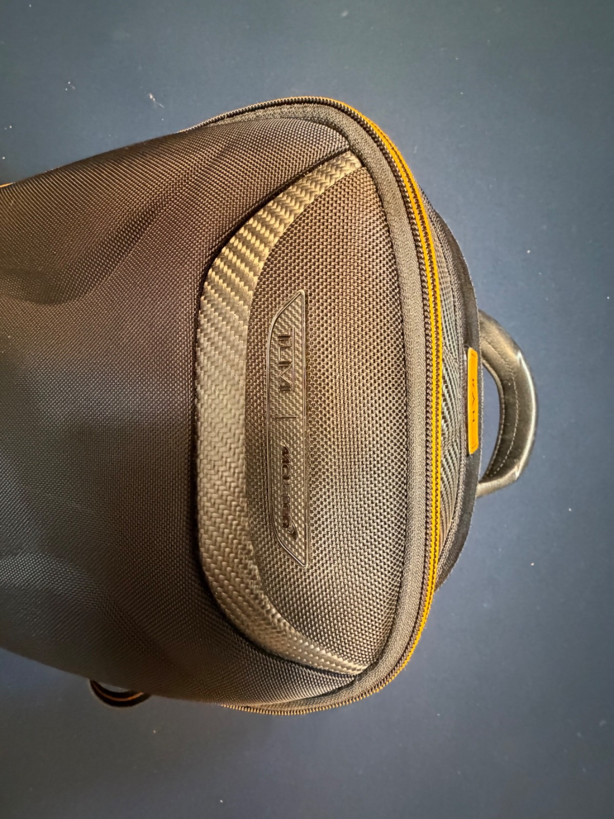 Tumi McLaren Velocity Backpack w/ Orange Pinning