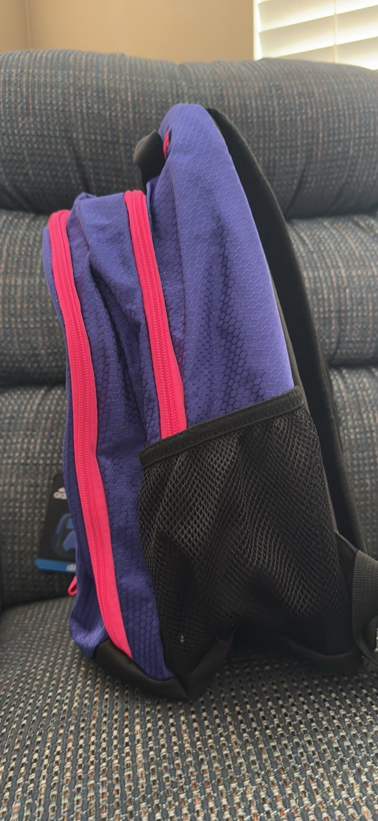 NWT Adidas Dillon Backpack in Vibrant Purple & Bright Pink Accents
