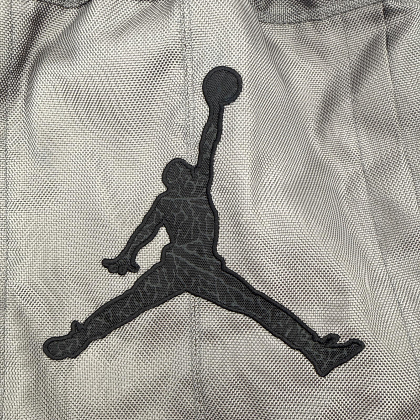 Nike Jordan Jumpman Drawstring Bag Pouch Gray Black Elephant Print Equipment Bag