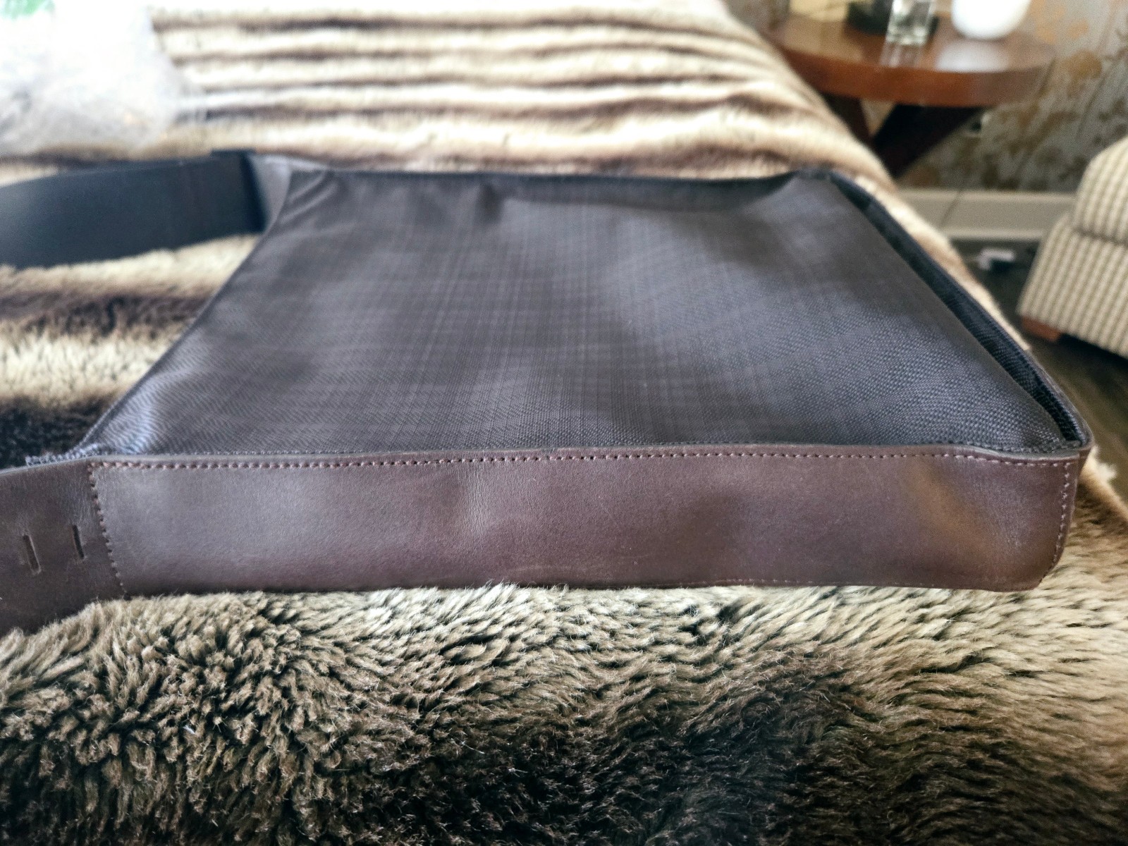 TUMI Dror Messenger Crossbody Bag Brown