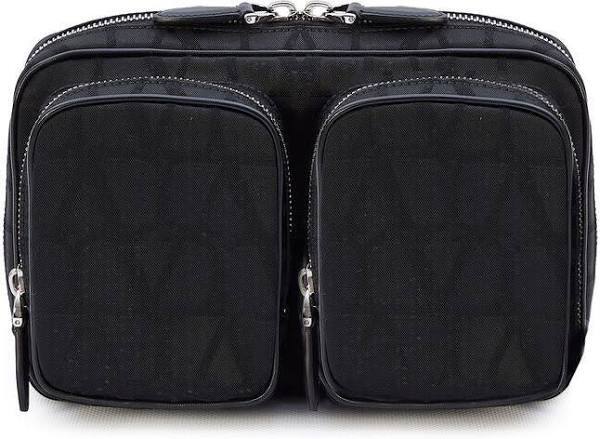 VALENTINO GARAVANI Toile Iconographe V-Logo Crossbody/Shoulder Bag, Black, $1490