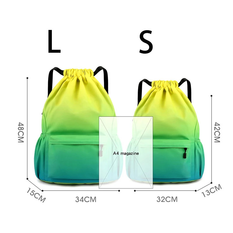Nylon Bundle Pocket Backpack Waterproof Portable Sports Bag Outdoor Camping