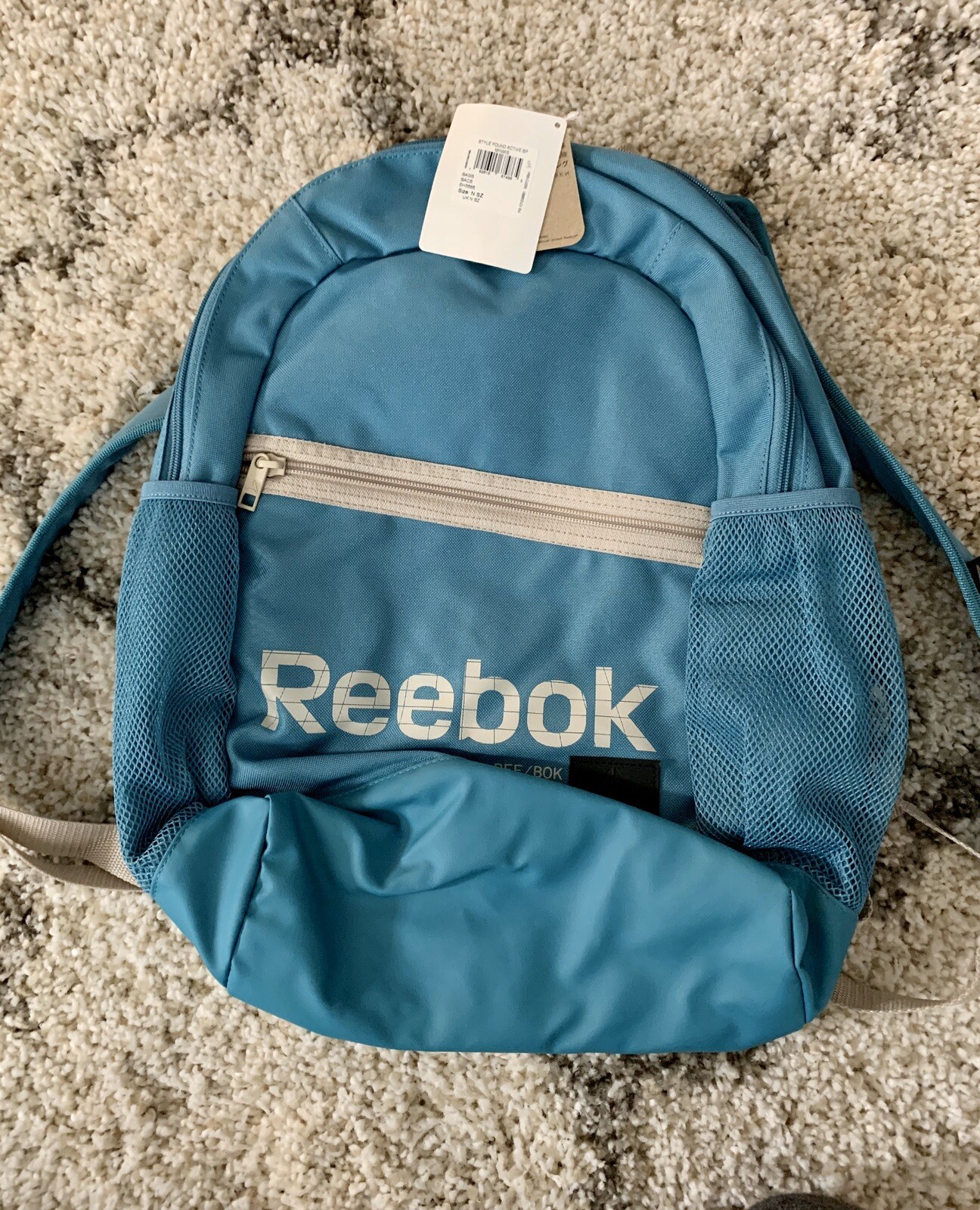 NEW Reebok Style Active Foundation Backpack Mineral Mist Blue Color w/ Tags NWT