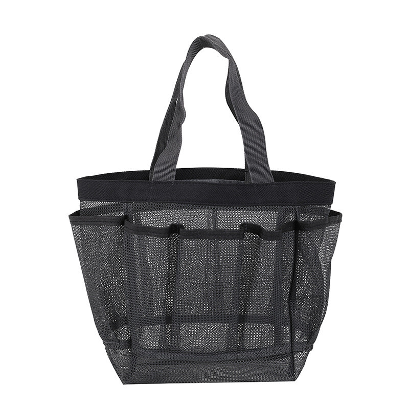 Mini Summer Beach Mesh Nylon Grocery Bag Carrying Tote Picnic Multi Pocket