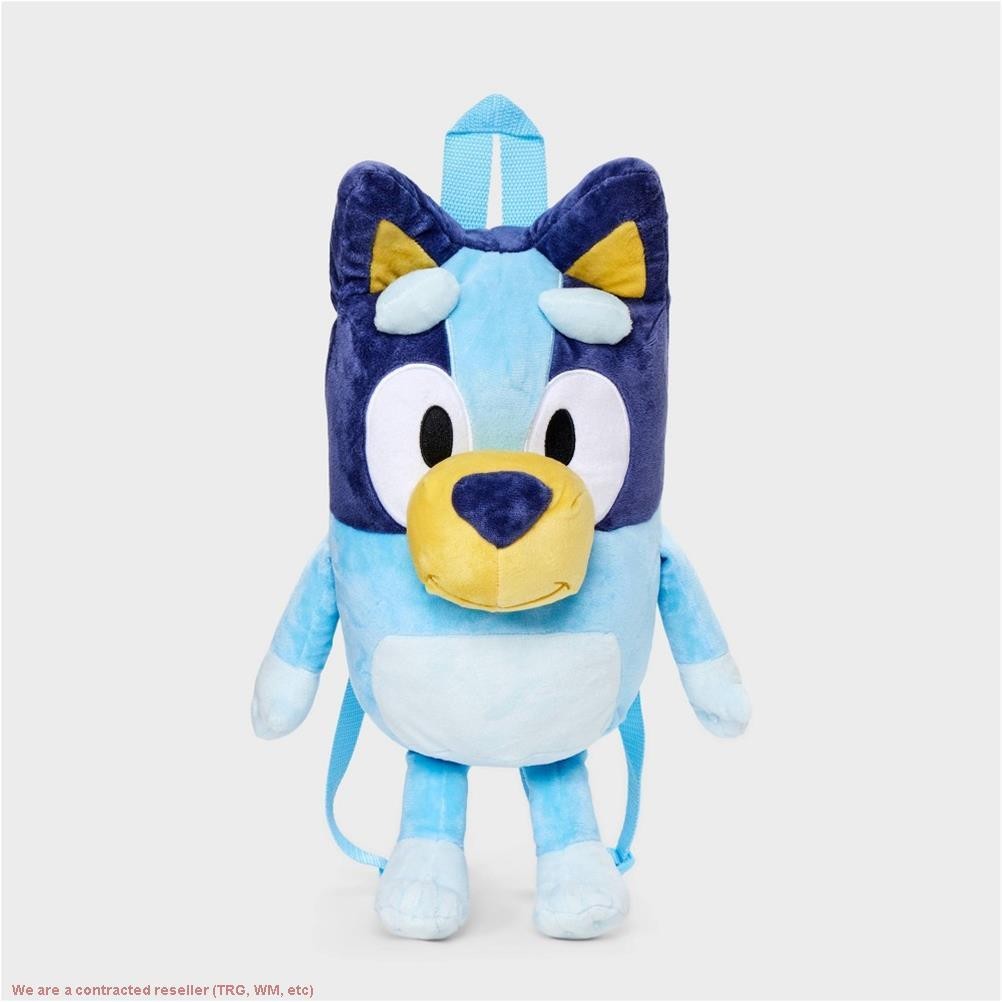 Kids’ Bluey Plush 16″ Backpack – Blue