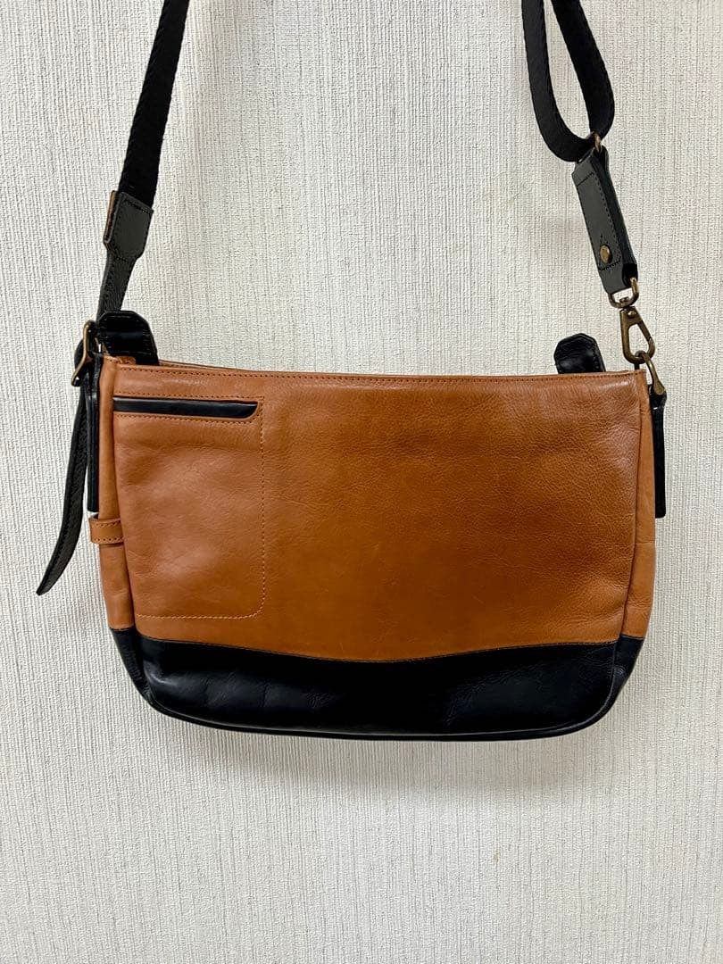 Master-piece Shoulder Bag Japan Made Used Leather Approx 36cm x 24cm