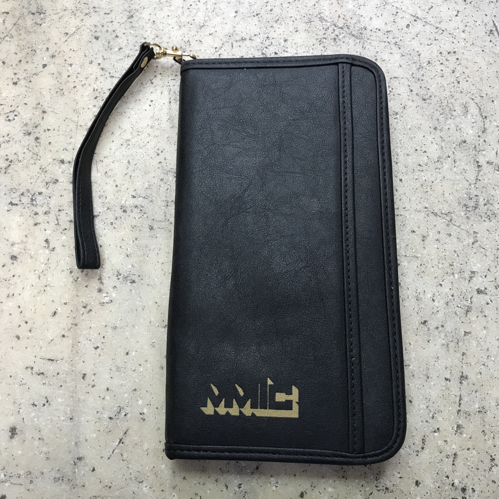 Large Leather Traveler’s Wallet Portfolio GEMLINE Zip-Around – Nice! Fast Ship!