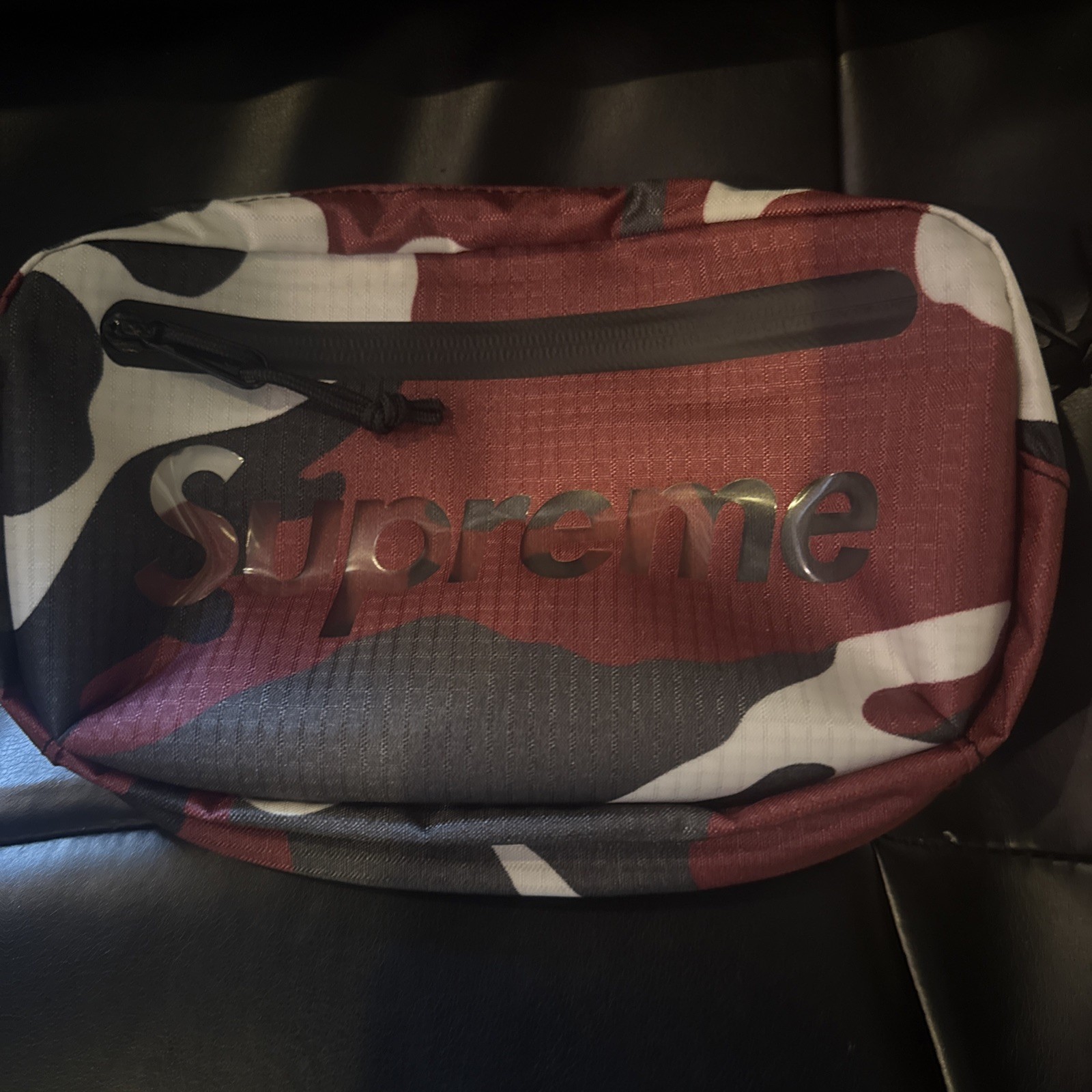Supreme Camo Red Waist Bag