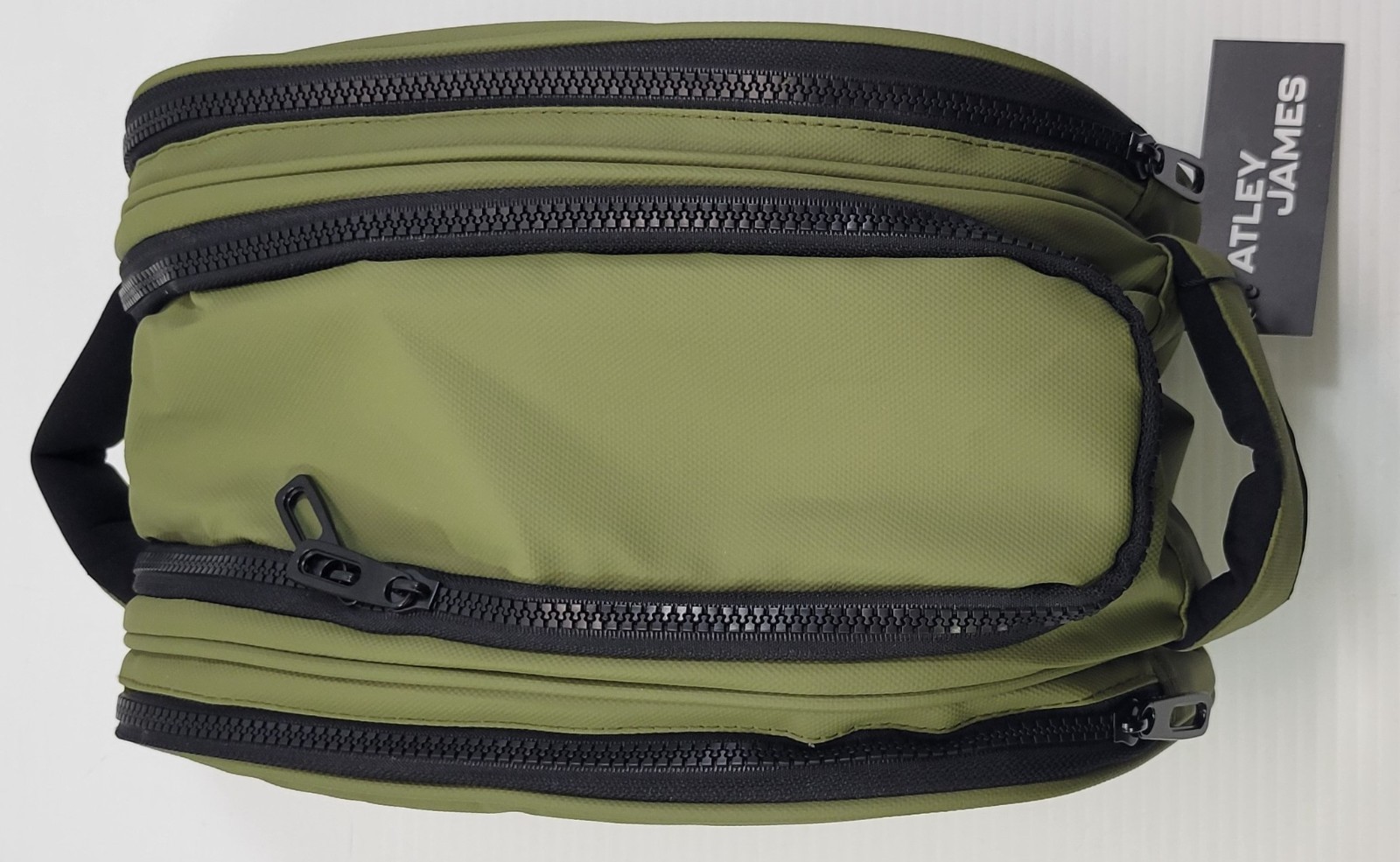*Z1) Set of 2 Atley James Olive Green Travel Bags Toiletry Laptop Backpack