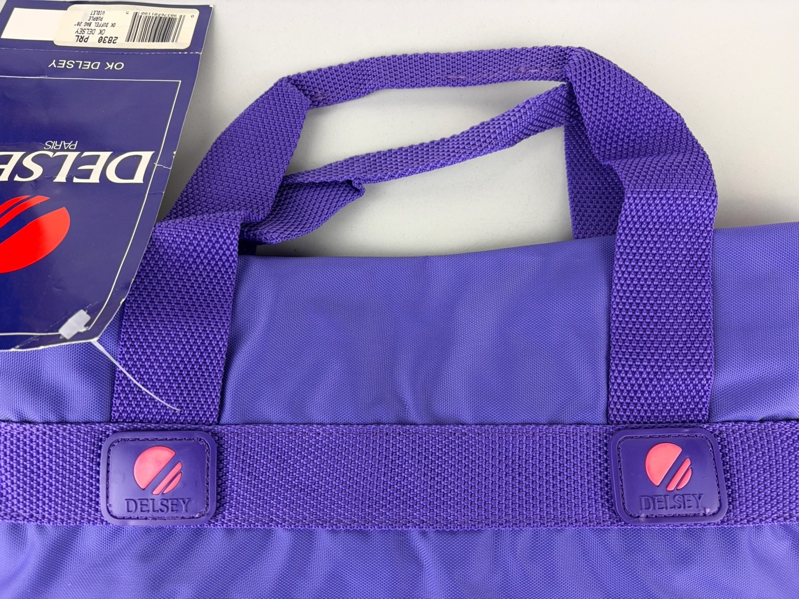 Vintage Delsey Paris Nylon OK! 20” Duffle Bag Purple Violet / Pink – Pls READ