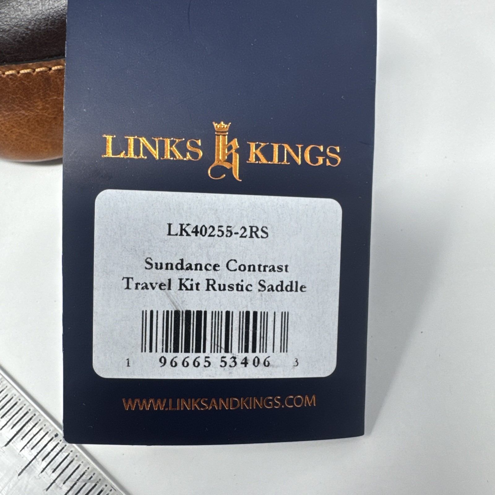 Links & Kings Sundance Travel Kit NWT Brown Premium Leather Some Minor Wear Read