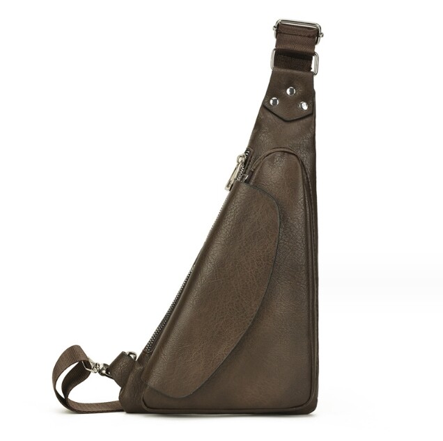 Mens Suspender Backpack Crossbody Casual Chest Bag Shoulder Bag Triangle Day Bag