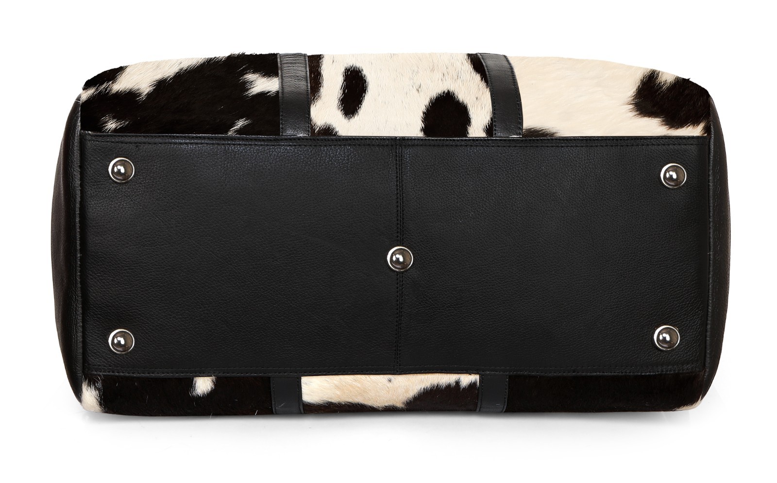 Hair On Leather Duffle Bag Cowhide Travel Weekend Bag for Men and Women