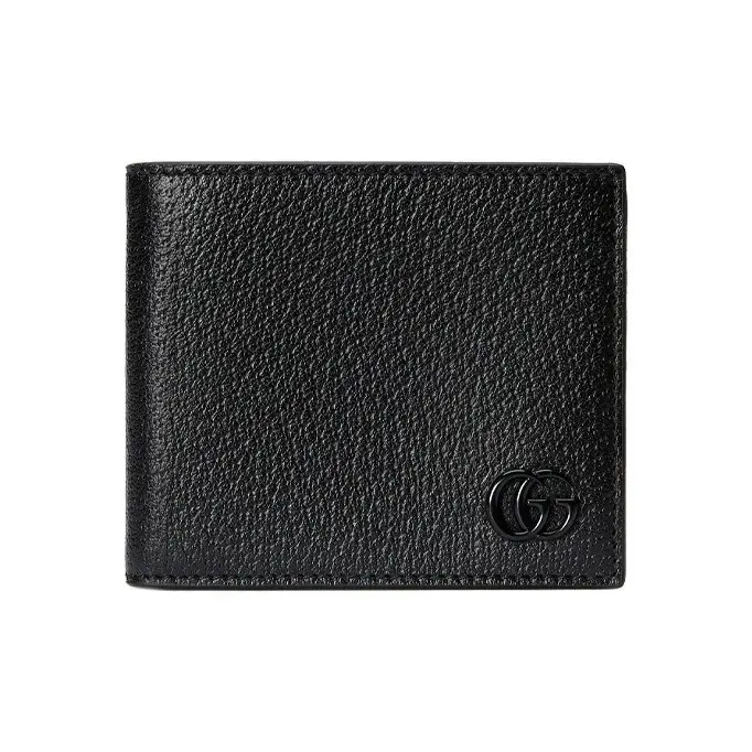 GUCCI Fashion Leather Wallet Men’s Black 4.3×0.7×3.5 in