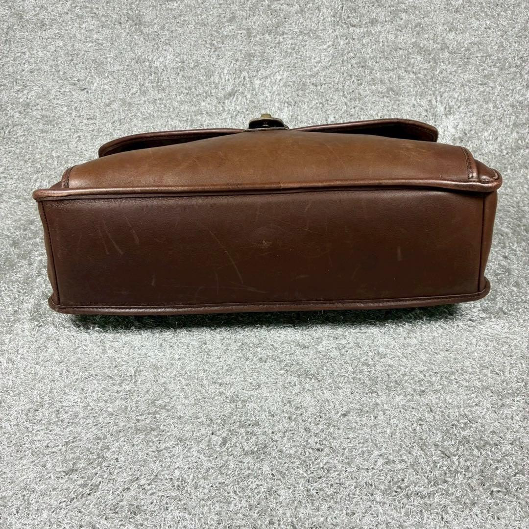 Vintage Coach Beekman Briefcase Shoulder Bag 5266 USA Brown Leather