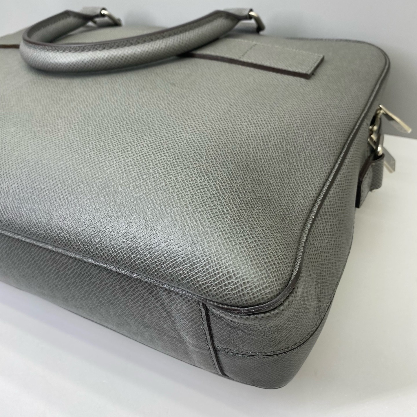 Louis Vuitton Pre-Owned Authentic Briefcase Grey 39x28x9cm Cowhide