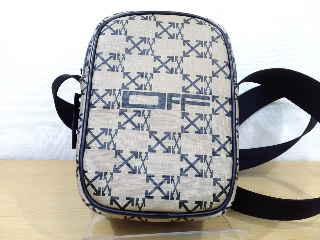 OFF WHITE Monogram Shoulder Bag Model BEIGE OFF WHITE