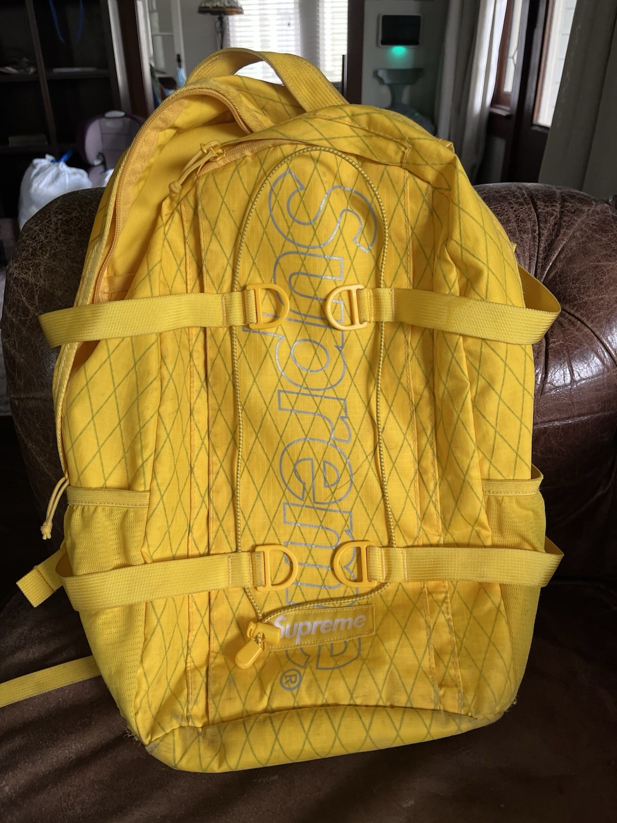 Supreme FW18 Backpack in Yellow