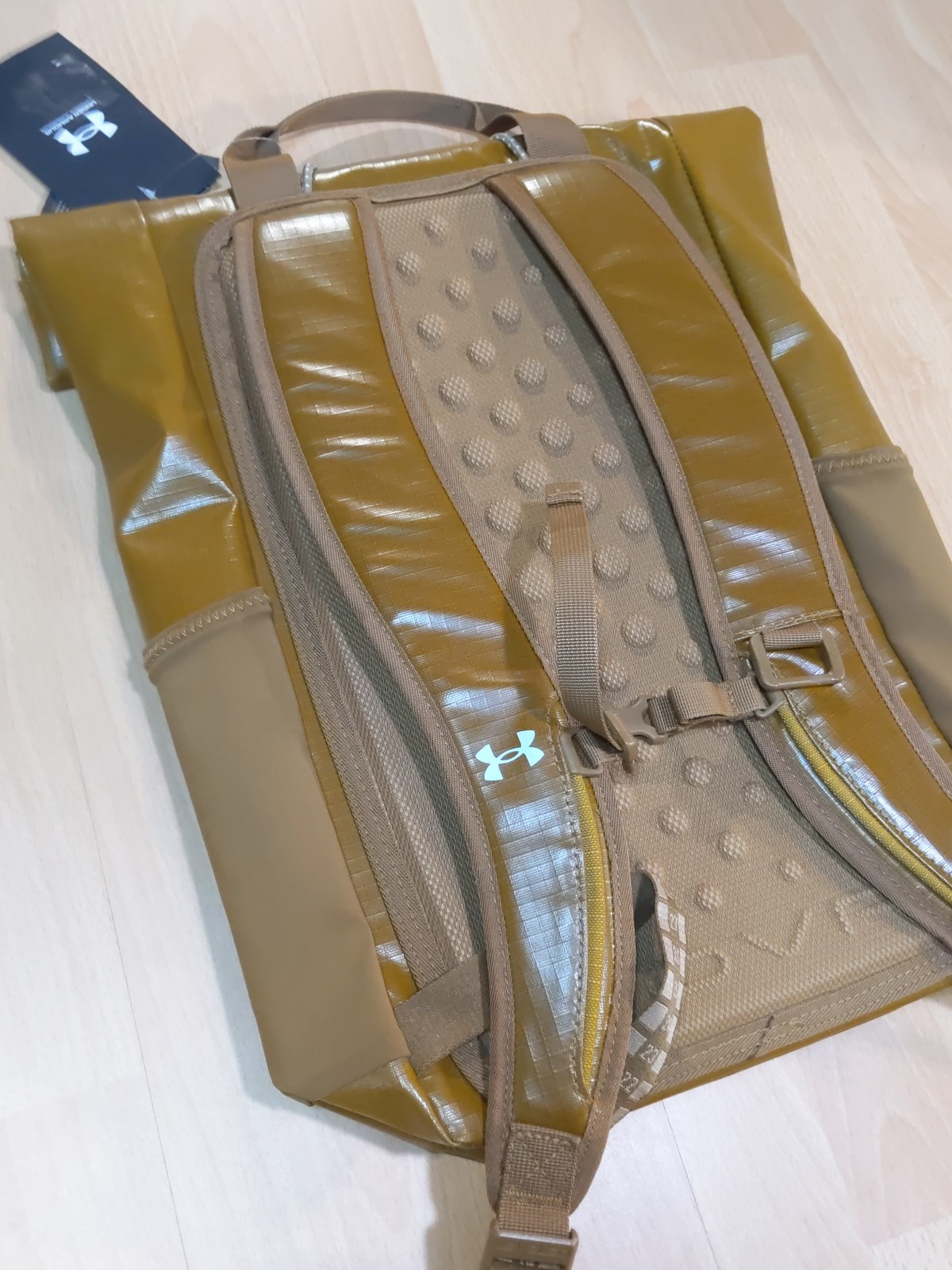 New Under Armour UA Summit Small Backpack Coyote Camel Brown Waterproof NWT