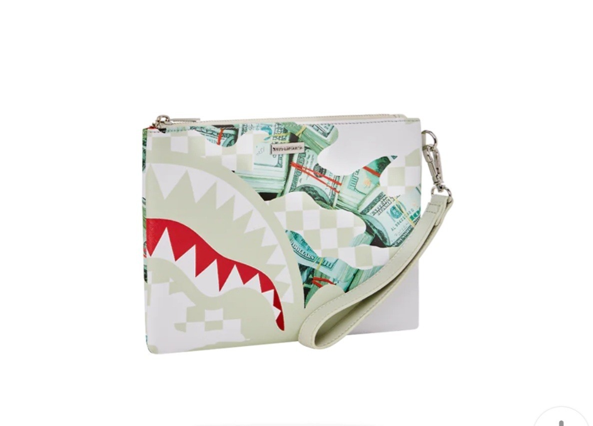 🔥SOLD OUT FOREVER🔥NWT Sprayground FEROCIOU$ Crossover Clutch Pouch Bag UNISEX
