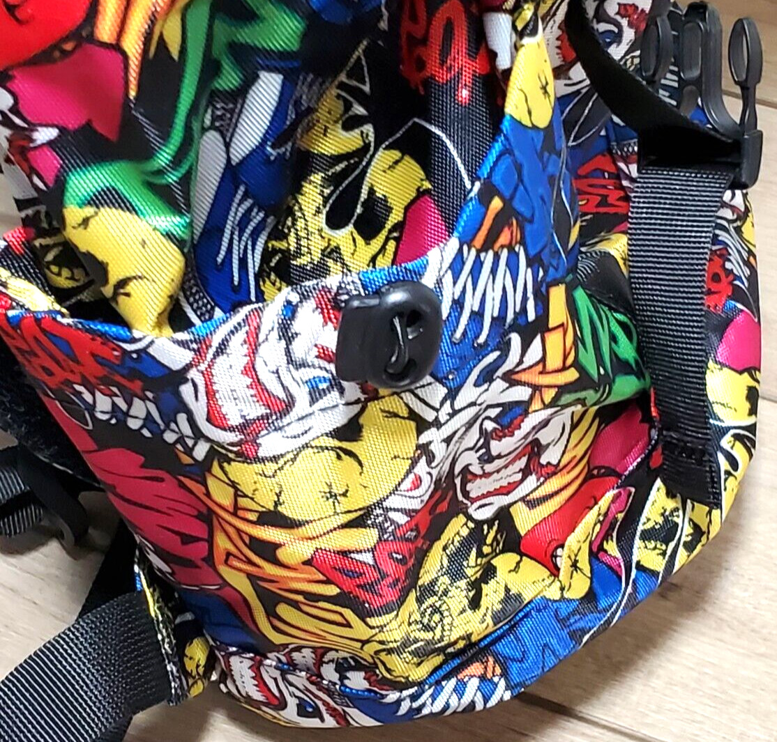 Skull & Graffiti Backpack Psychedelic Skulls Large Backpack