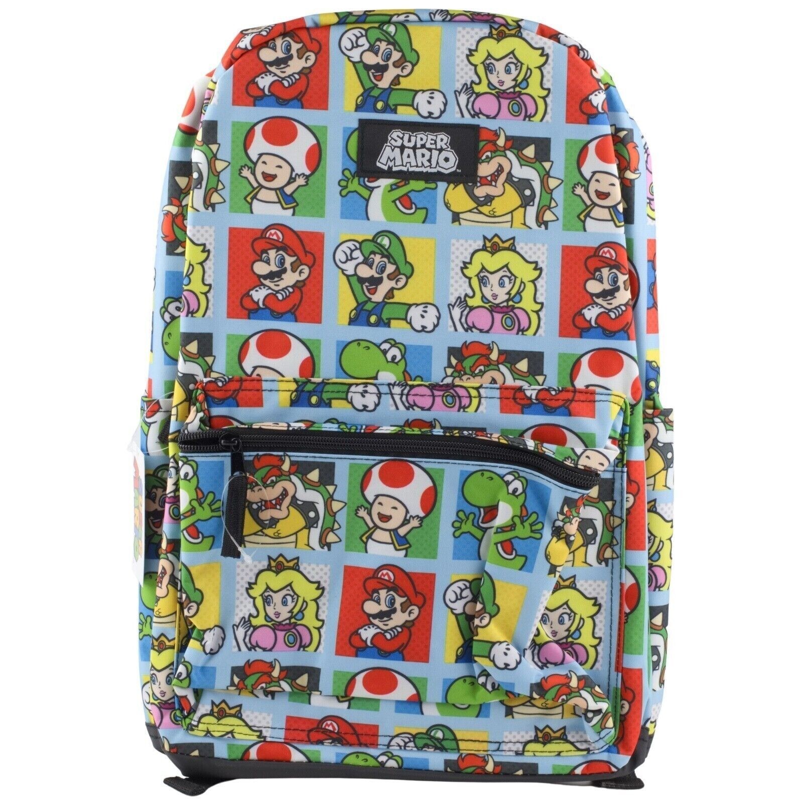 Nintendo Super Mario Brothers Characters Allover 17″ Laptop Backpack