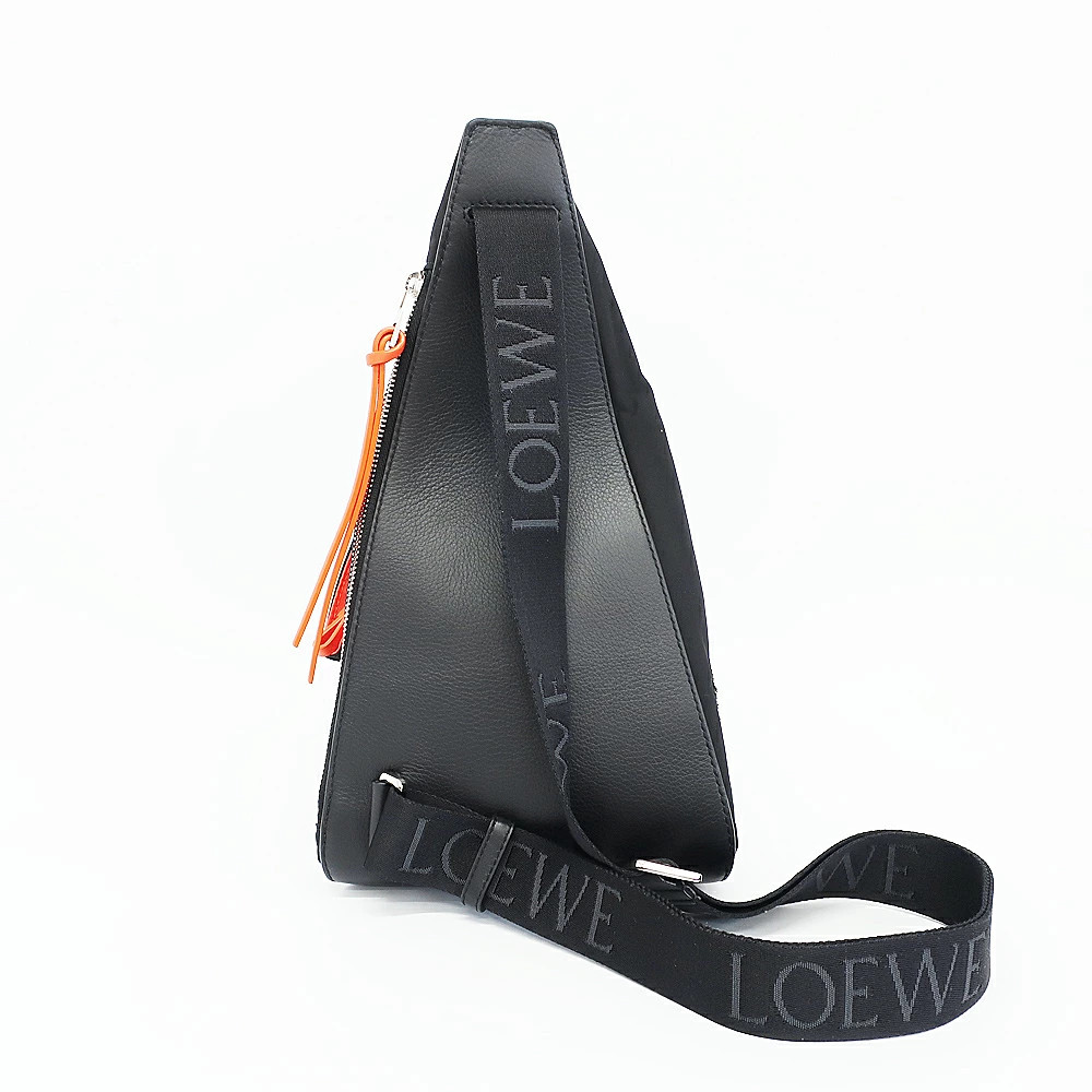 LOEWE ANTON SLING PUFFER Shoulder Bag Black SV Crossbody