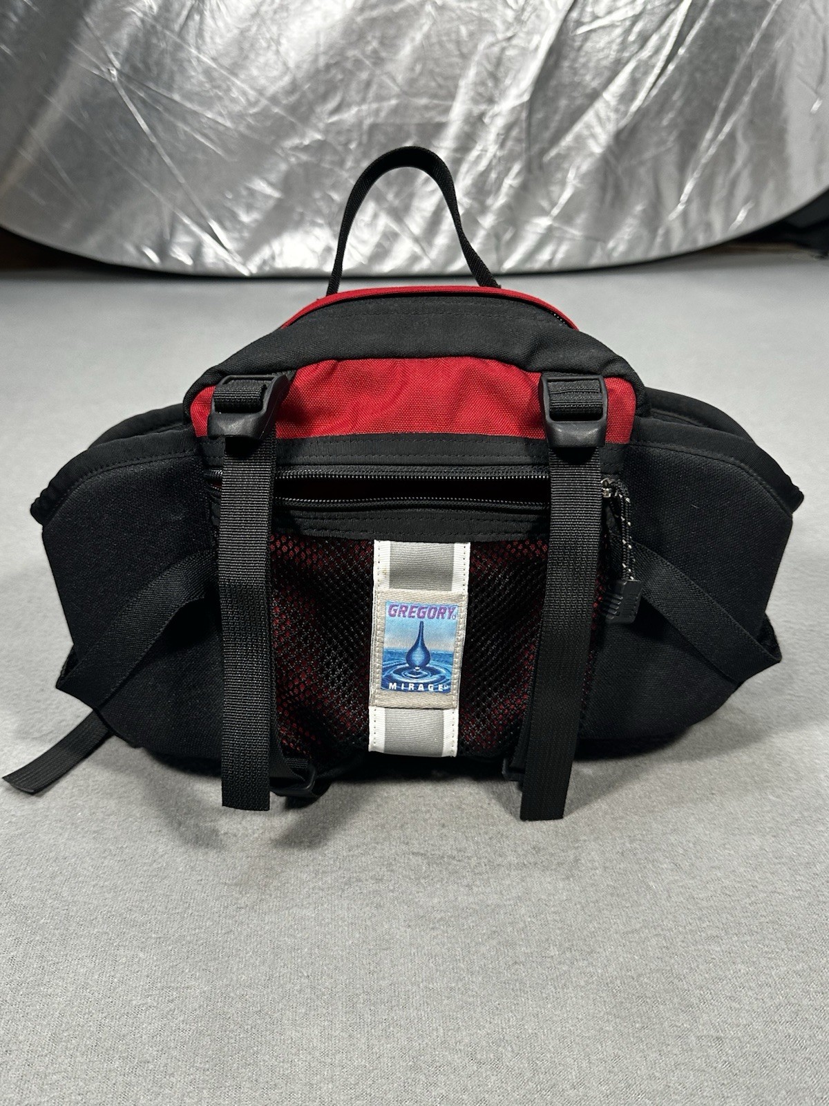 Gregory Mirage Waist Pack Vintage USA Made Lumbar Hiking Bag Black Red