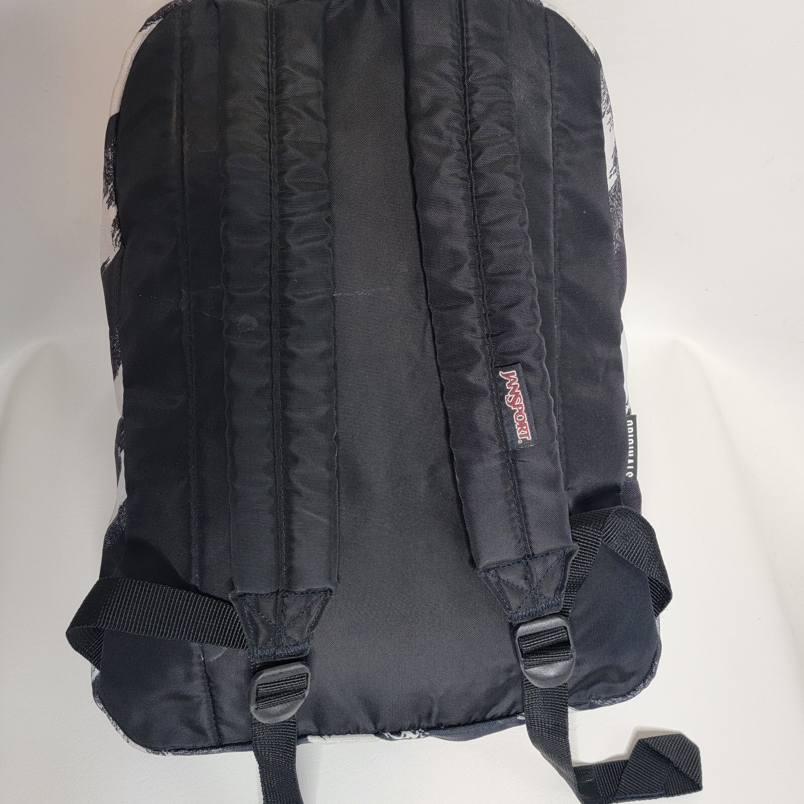 Jansport Backpack Zebra Stripe Animal Print White/Black Student School Travel