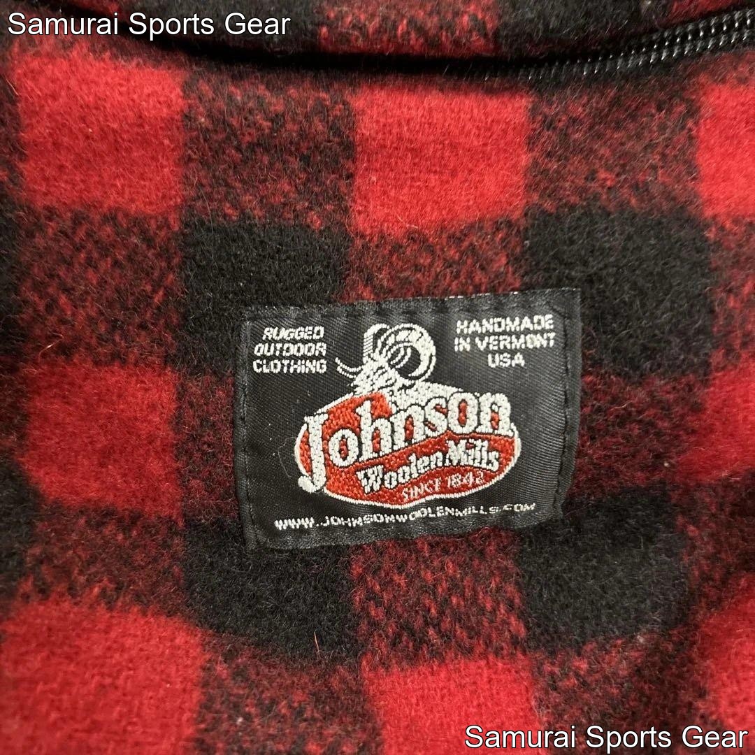 Rare USA Johnson Woolen Mills Backpack, Distinctive Buffalo Plaid Wool