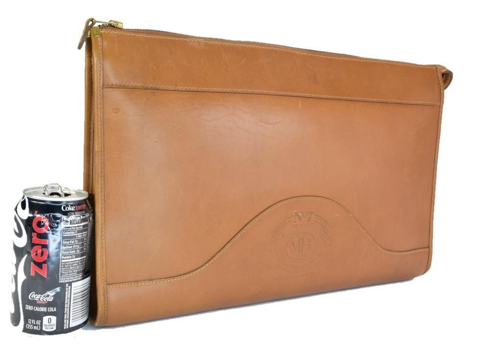 Vintage Ghurka Marley Hodgson #7 DOCKET Saddle Leather British Tan Portfolio Bag