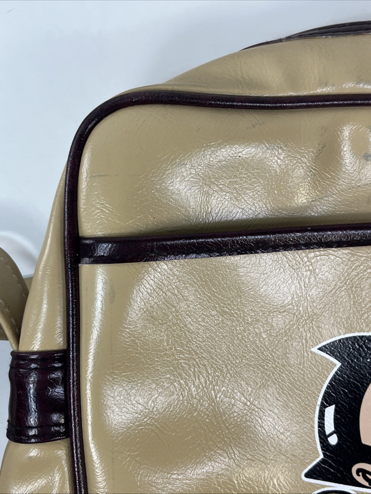 Astro Boy Backpack Vinyl Thailand used 14″ wear stains