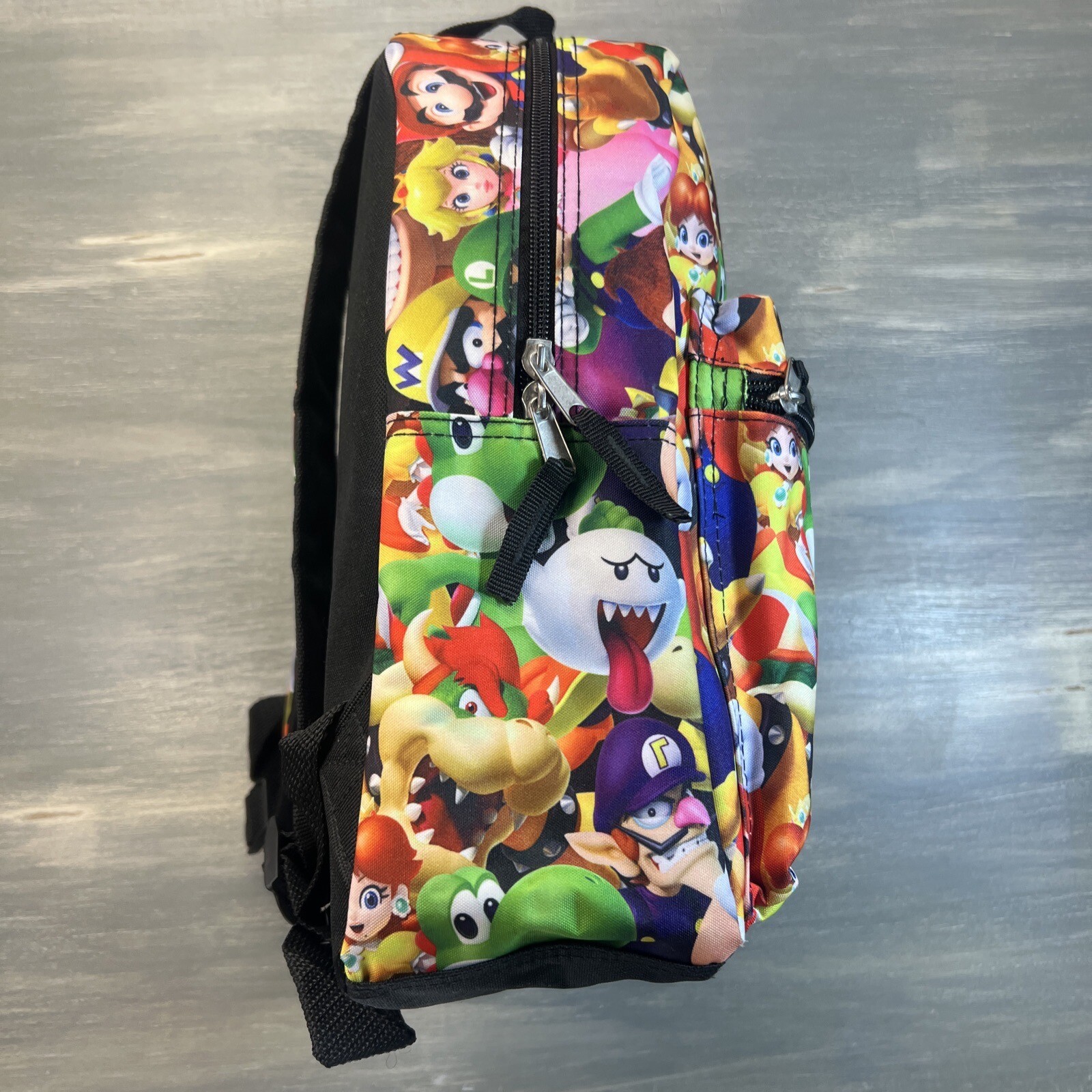 Super Mario Bros All Over Backpack Bag 16″ x 12″ Nintendo
