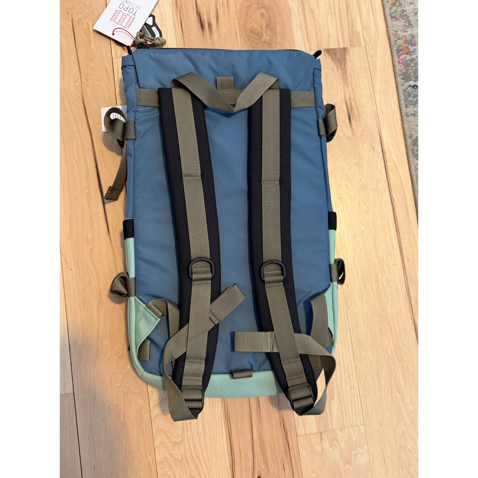 Topo Designs Rover Pack Classic Stone Blue Ash Green Laptop Backpack NEW