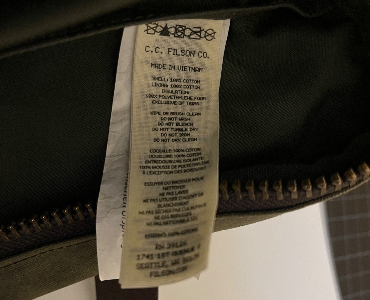 Filson Tin Cloth Compact Briefcase Otter Green Quick Shipping