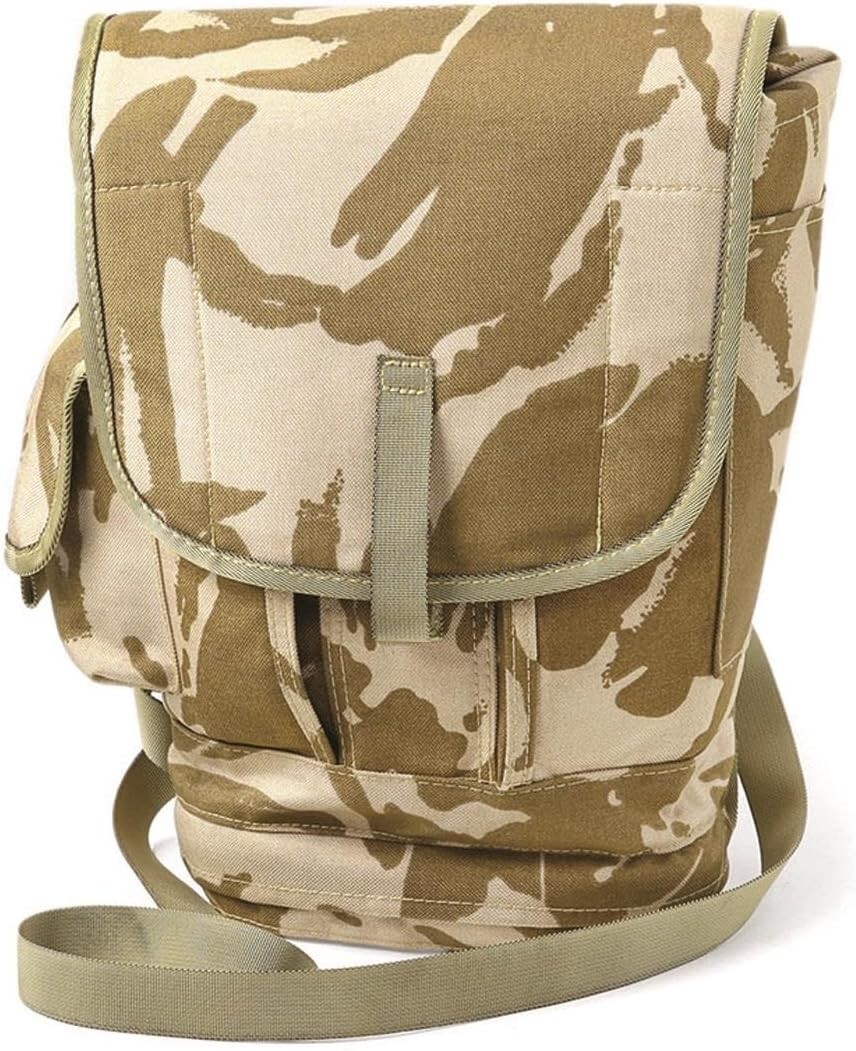 British Army Field Pack DPM Desert Respirator Gas Mask Bag 4240-99-800-9601