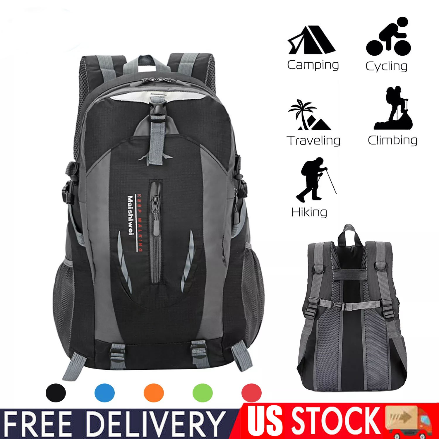 30L Military Large Tactical Backpack Rucksack Camping Hiking Bag Outdoor cycling