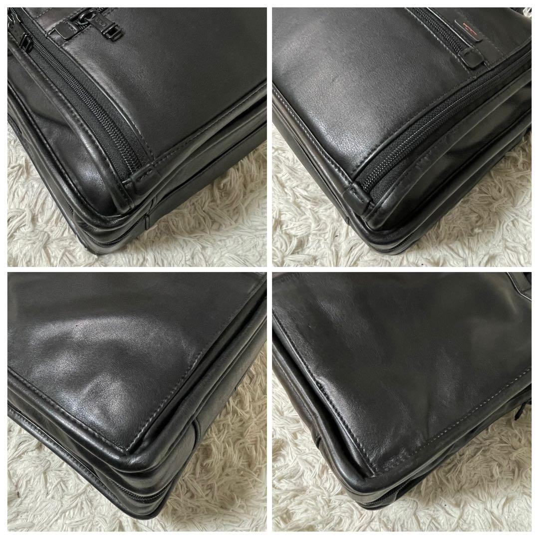 [Extremely Good Condition] TUMI 96531DH T-Pass Leather Briefcase